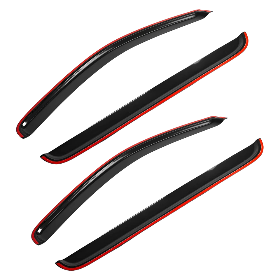 Se adapta a Nissan Pathfinder 2005-2012 ventana viseras de lluvia negro ventilación protector sombra EE. UU. Foto 1 de 4