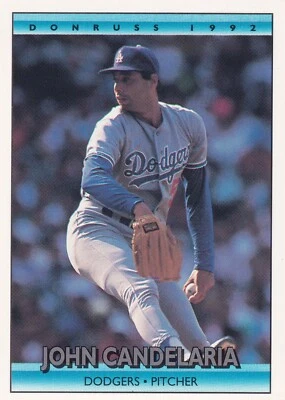 1992 Donruss #125 John Candelaria Los Angeles Dodgers + Yes 4 Free Mystery Cards - Image 1 of 2