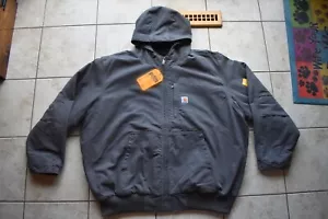 Loose Carhartt Full Swing Washed Duck Fleece Lined Jacket W/Hood OJ3371-M 4XL - Picture 1 of 10