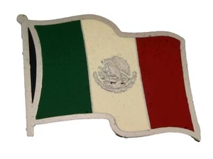 Gewellte Mexiko Flagge Gürtelschnalle Western Cowboy Rodeo Mexikaner Herren Damen Neu Mode - Bild 1 von 7