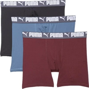 NIP Puma 3 Pk Performance Athletic Fit Boxer Briefs S 28-30 - Picture 1 of 3
