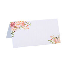Table Name Place Cards,10Pcs Favor Decor Flower Seat Blank Card, Red Green