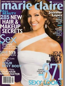 Magazine Marie Claire September 2004 Jennifer Lopez J Lo 871 Giant Fashion Issue - Picture 1 of 5