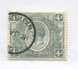 Kenya and Uganda 1922 4/ rev used - Picture 1 of 1