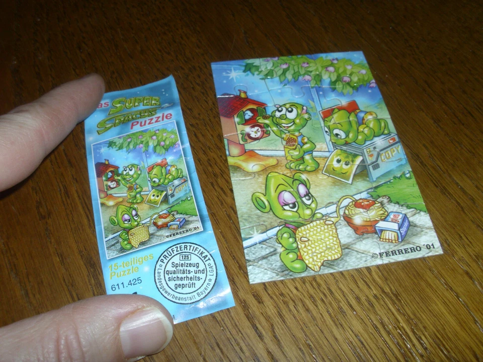 Ü   EI      Überraschungsei     PUZZLE  mit  BEIPACKZELLTEL     SUPER  SPACYS   - Bild 1 von 1