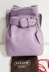 COACH VINTAGE RARE LAVENDER LEATHER BELTED BAG 4156 - Bild 1 von 23