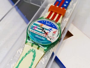 SWATCH Swiss Made / GK 145 LAURELS - ATLANTA 96 / Year 1996 / Watch - Picture 1 of 13