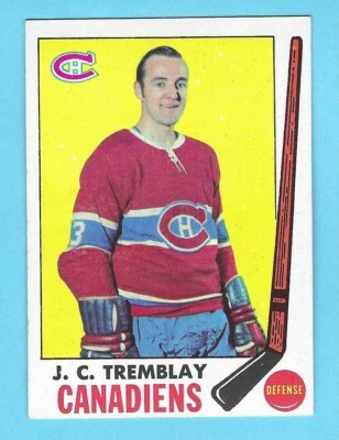 1969-70 Topps 5 J. C. Tremblay Montreal Canadiens! MINT! *SET BREAK* - Image 1 of 2