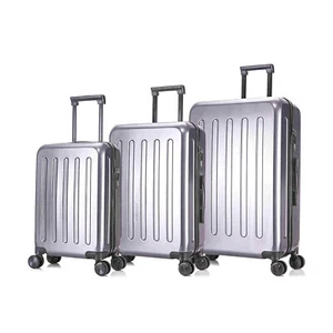 Trolley Koffer Set Reisekoffer Set in Grau 4 Rollen Hartschalenkoffer Reisen - Bild 1 von 1