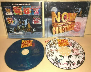 NOW Christmas 3 CD Rihanna Johnny Cash Chipmunks Beach Boys Elvis Cyndi Lauper - Picture 1 of 5