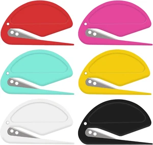 6 Pack Letter Opener Envelope Slitter – Envelope Opener for Women Men,Office Wor - Picture 1 of 12