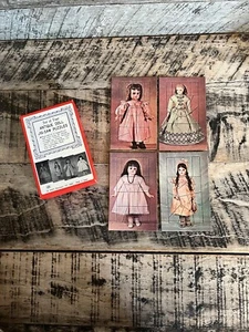 Vintage Shackman Set of Four Antique Doll Jigsaw Puzzles Made in Japan - Picture 1 of 10