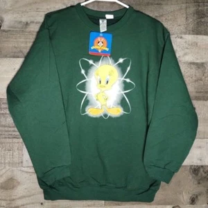 NWT Vintage 2001 Tweety Bird Looney Tunes Crewneck Sweatshirt Kids Youth XL - Picture 1 of 4