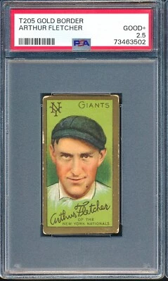 1911 T205 Piedmont: ARTHUR FLETCHER New York Giants ~ PSA 2.5 - Image 1 of 2