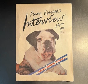 ANDY WARHOL'S INTERVIEW MAGAZINE - July 1974 Marianne Faithful, Bryan Ferry, EX - Picture 1 of 21