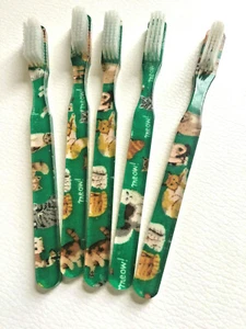 5-PACK FUN Vintage NEW Designer Toothbrush - Picture 1 of 1