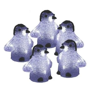 5x LED Penguin String Lights LEDS Christmas Ornament Decoration Indoor/Outdoor - Picture 1 of 5
