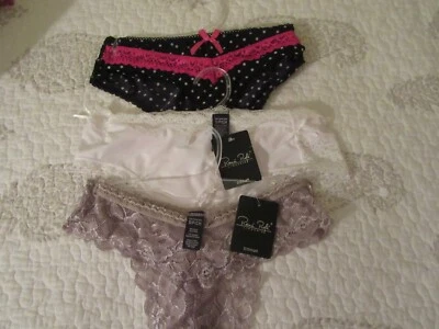 Rene Rofe Panties Women Small 2 Bikinis 1 lace thong 3 pair NWT - Image 1 of 4
