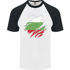 Rozdarta flaga Bułgarii bułgarski dzień piłka nożna męska koszulka baseballowa S/S