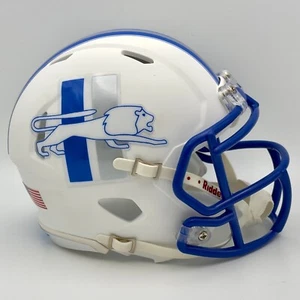 Detroit Lions Mini-Fußballhelm mattweiß - 1961-1969 Throwback - Bild 1 von 3