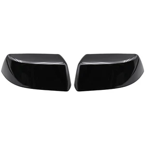 Gloss Black Mirror Covers Cap For 2015-2020 Chevrolet Suburban Tahoe GMC Yukon - Picture 1 of 11