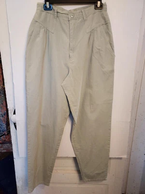 Cherokee Pants Size 16W Mint Green CAC 30"x30" 100% Cotton USA made. High Waist - Image 1 of 4