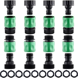 16 Stück Gartenschlauch Schnellanschluss Armaturen Kunststoff Wasserschlauch Schnellkupplung... - Bild 1 von 4