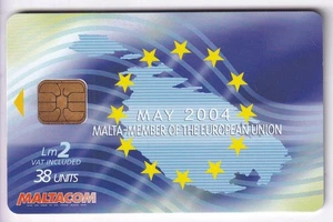 EUROPE TELECARTE / PHONECARD .. ILE MALTE 2LM MALTACOM EUROPA 2004 CHIP/PUCE - Picture 1 of 2