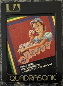 The Ventures - Only Hits Quad 8 Track Tape - Rebuilt & Play Tested With Sleeve - Picture 1 of 7