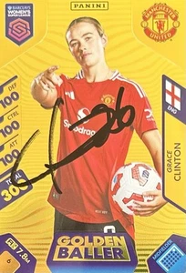 GRACE CLINTON HANDSIGNIERTE MANCHESTER UNITED ADRENALYN XL 2025 KARTE - WSL 2 - Bild 1 von 1