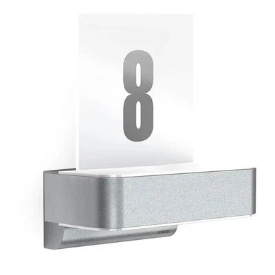 STEINEL Smart LED Outdoor Wall Light L 820 SC Silver, House Number Plaque, Motio - Image 1 of 4