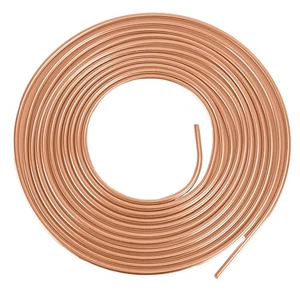 25Ft Verzinkt Bremsleitung Schlauch satz 1/4" OD Spule Rolle - Picture 1 of 6