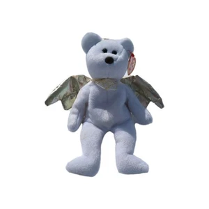 Ty Beanie Baby Hallo II Angel Bear 8" Tall Year 2000 With Tags - Picture 1 of 12