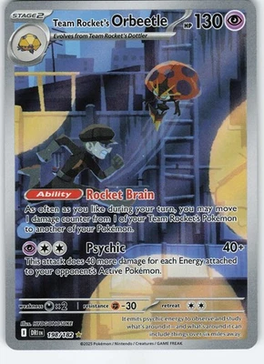 Team Rocket's Orbeetle - 198/182 Illustration Rare Holo SV10: Destined Rivals NM - Image 1 of 2