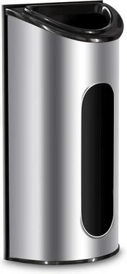 Soporte para bolsa de plástico Utopia Kitchen Grocery y mediano (paquete de 1), plateado  Foto 1 de 4