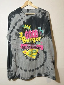 Camiseta Nickelodeon Manga Larga - Bienvenido a Good Burger Tie Dye Gris Grande - Imagen 1 de 8