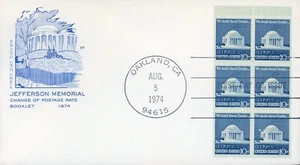 US 1510d Booklet Pane FDC Jefferson Memorial House of Farnam - Picture 1 of 2