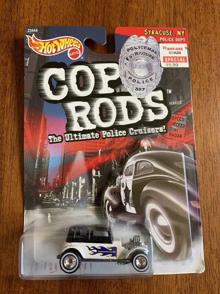 Hot Wheels 1999 Cop Rods: Providence RI Fat Fendered '40 Diecast Car