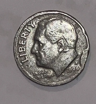 1994 P Dime Very Rare Multiple Errors - Image 1 of 4