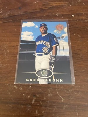 1995 Topps Stadium Club #423 Greg Vaughn Milwaukee Brewers NM/MT - Image 1 of 2