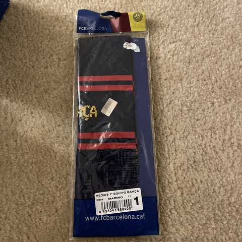 Official FC Barcelona Barca Football Socks - Producte Oficial - Futbol - Soccer Cover