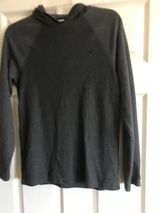 VANS Boys Long Sleeve Shirt with Hood In Gray Size Large - Picture 1 of 5
