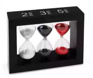 Maoci Tee-Sanduhr / Tea-Timer schwarz - 3 Zeiten - herausnehmbar - Bild 1 von 1