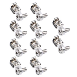 10Pcs M5 Cage Nuts With Screws For Square Hole Racks Server Rack Cabinet - Photo 1/12