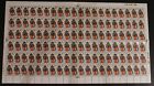 SG776 1968 9d Girl with Dolls House Christmas Two Bands Complete Sheet U/M