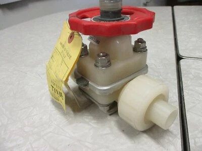 Válvula de diafragma ASAHI 3/4" Union Butt End | Cuerpo PVDF | Asiento PTFE / EPDM | FC Foto 1 de 4