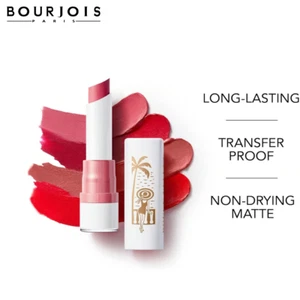 Lápiz labial Bourjois Paris Riviera francesa - terciopelo rojo - elige el tono - Imagen 1 de 6