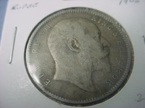 India Rupee Edward VII 1905 #70278 Cover