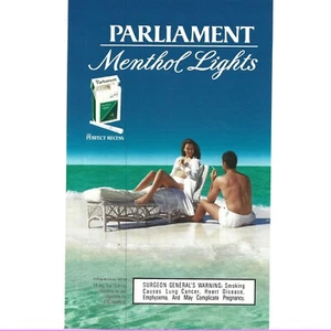 Parliament Menthol Lights Vintage 1990s Print Ad - Picture 1 of 2