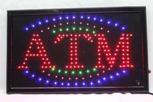 ATM Neon Led Sign,smoke Shop Sign,Store Sign,Business Sign,Window Sign - Picture 1 of 1